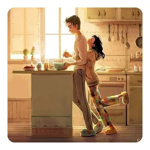 مگنت طرح عاشقانه کارتونی مدل mg10064