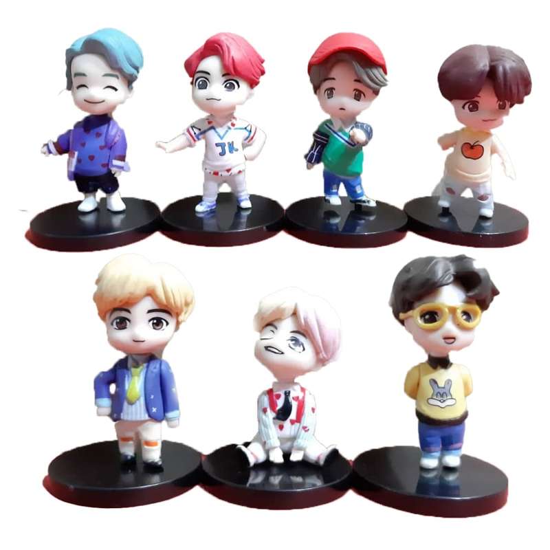 فیگور مدل خوانندگان BTS مجموعه 7 عددی