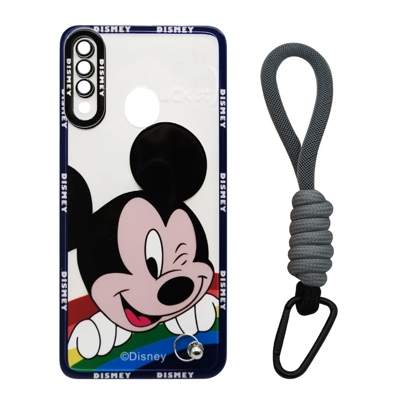 کاور مدل Mickey Mouse مناسب برای گوشی موبایل سامسونگ Galaxy A20s به همراه بند آویز