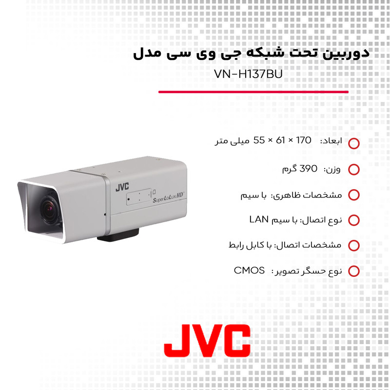 دوربین تحت شبکه جی وی سی مدل VN-H137BU