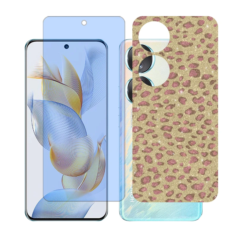 محافظ صفحه نمایش آنتی بلو گلس مدل Together مناسب برای گوشی موبایل آنر 90 به همراه برچسب پوششی پشت گوشی