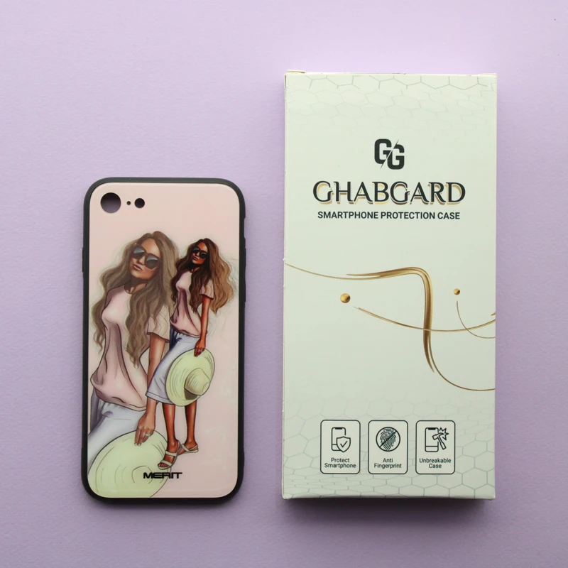  کاور قاب گارد مدل پشت گلس دخترانه مناسب برای گوشی موبایل اپل iPhone 7/8/SE 2020/SE 2022