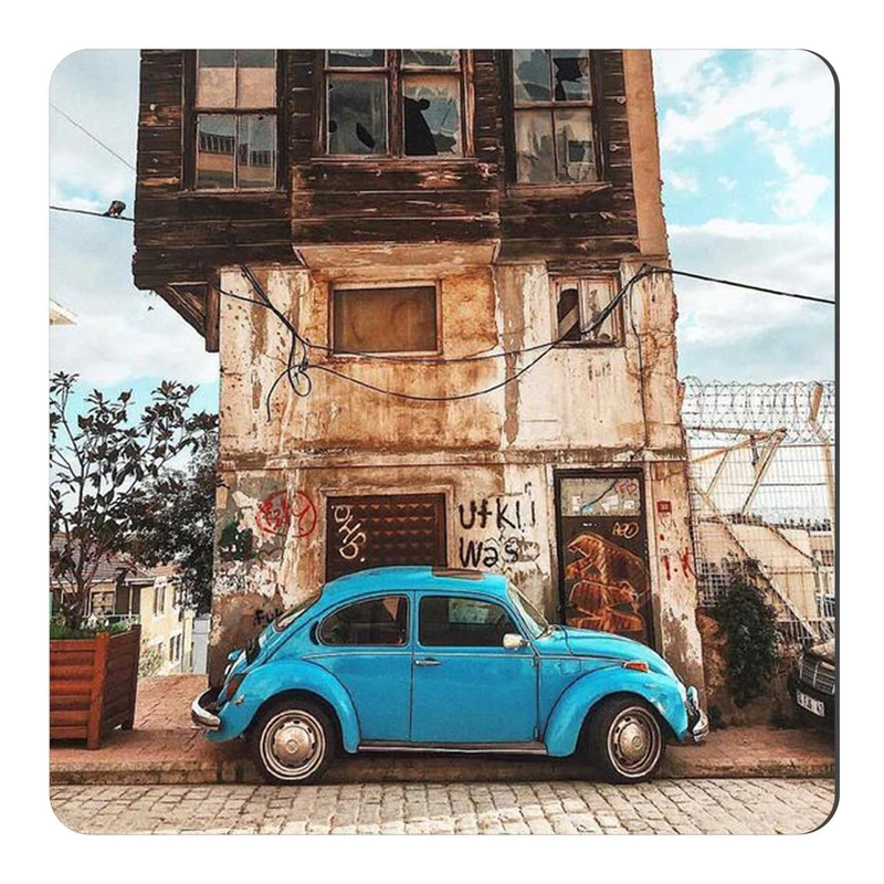  مگنت طرح فولکس واگن و ساختمان قدیمی کد wmg946