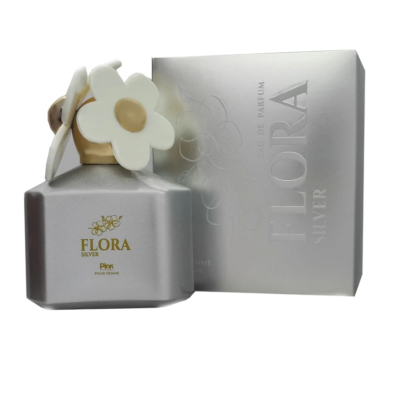 ادو پرفیوم زنانه پینک ویژوآل مدل Flora Silver با رایحه معتدل حجم 100 میلی‌لیتر