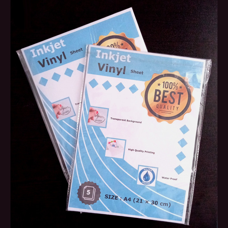 برچسب چاپ مدل شیشه ای سایز A4 بسته 5 عددی