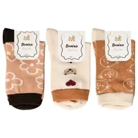 جوراب ساق بلند بچگانه بونیکسا مدل BX18-4 مجموعه 3 عددی