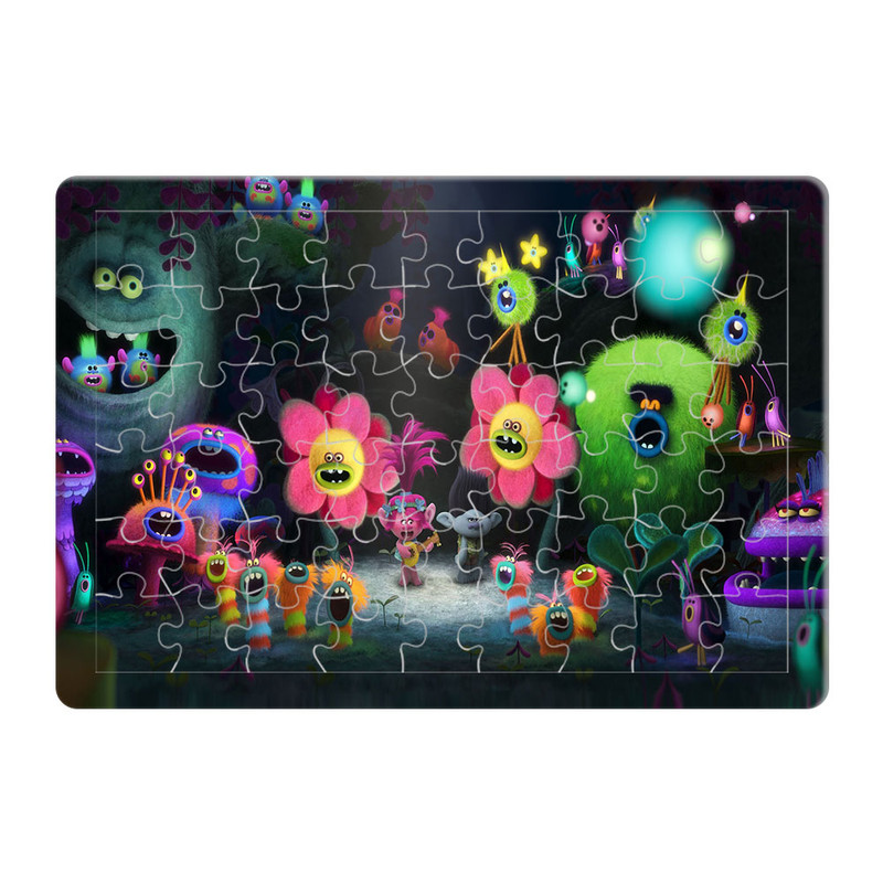 پازل 54 تکه هومرو مدل PL737 طرح انیمیشن ترول ها