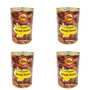 کنسرو باقالی پخته بهروز - 410 گرم بسته 4 عددی