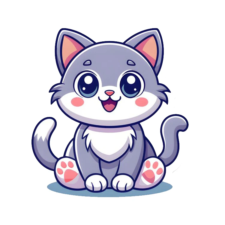 استیکر پارچه و لباس پاد آفرین مدل گربه کد DKST113