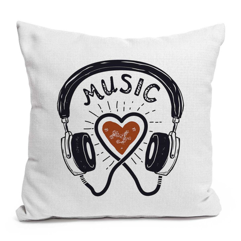 کاور کوسن کارنیلا طرح هدفون و قلب کد knc47