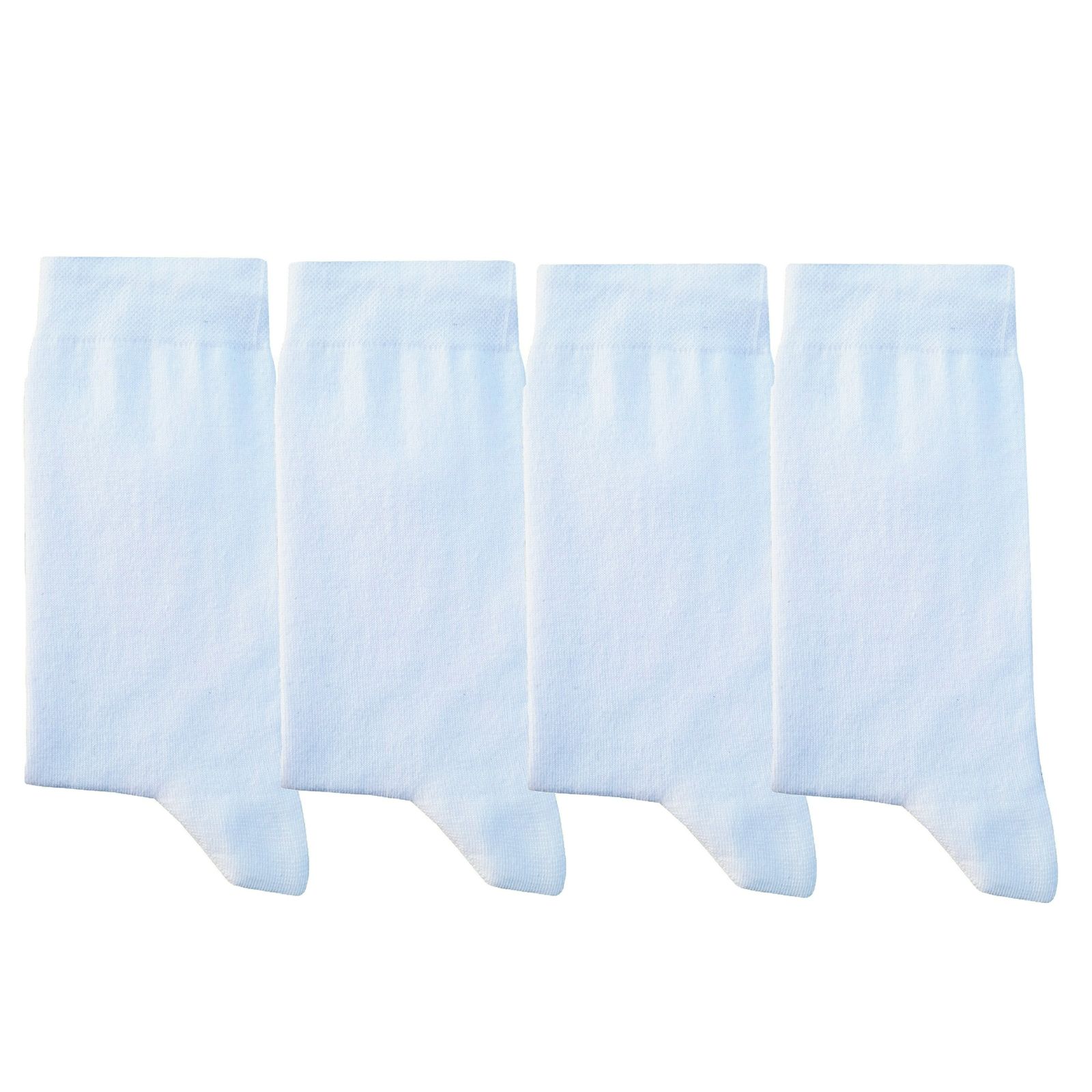جوراب ساق بلند مردانه لنتر مدل Simpel رنگ سفید مجموعه 4 عددی -  - 1