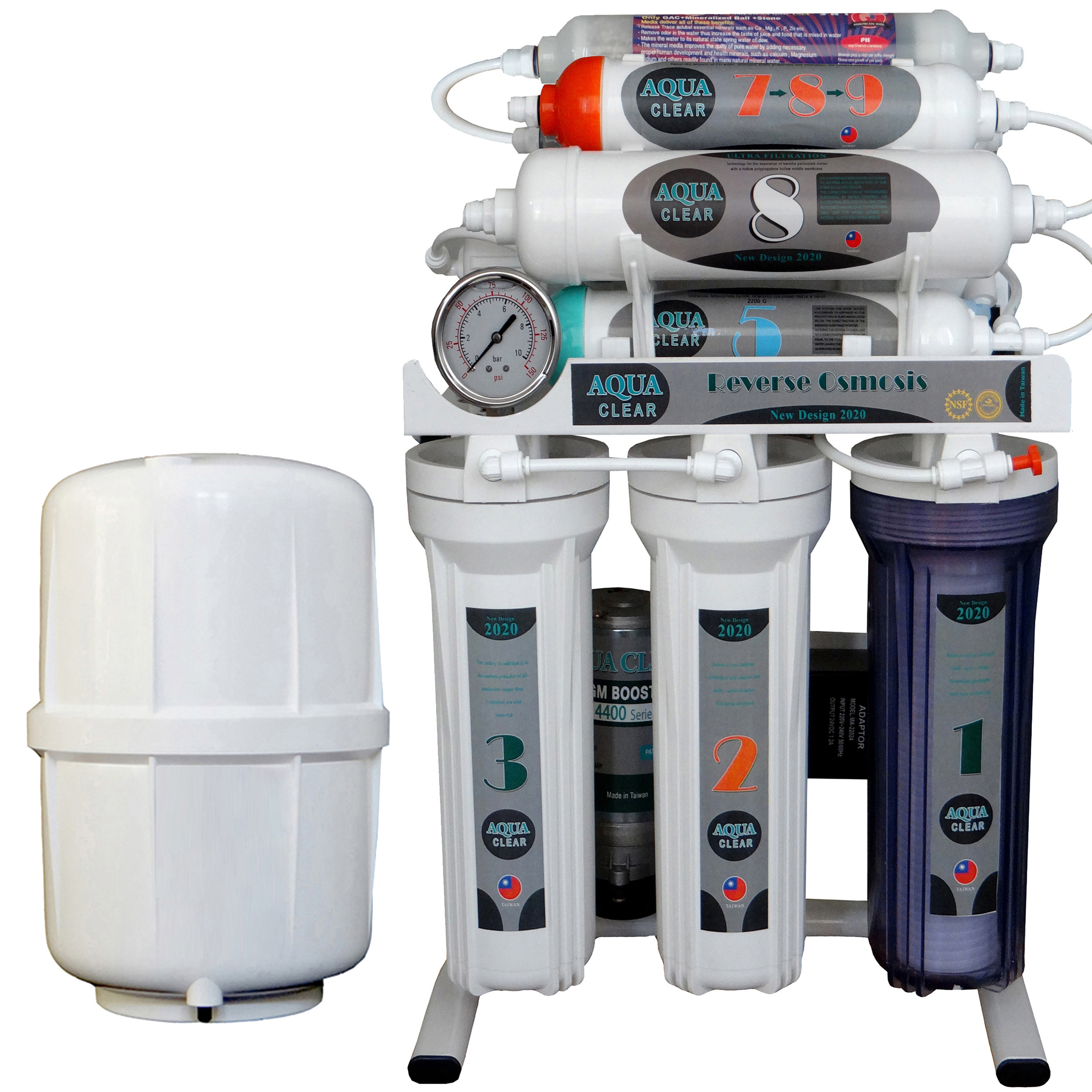 دستگاه تصفیه کننده آب آکوآ کلیر مدل NEW DESIGN2020-AFQ10 به همراه فیلتر مجموعه 3 عددی