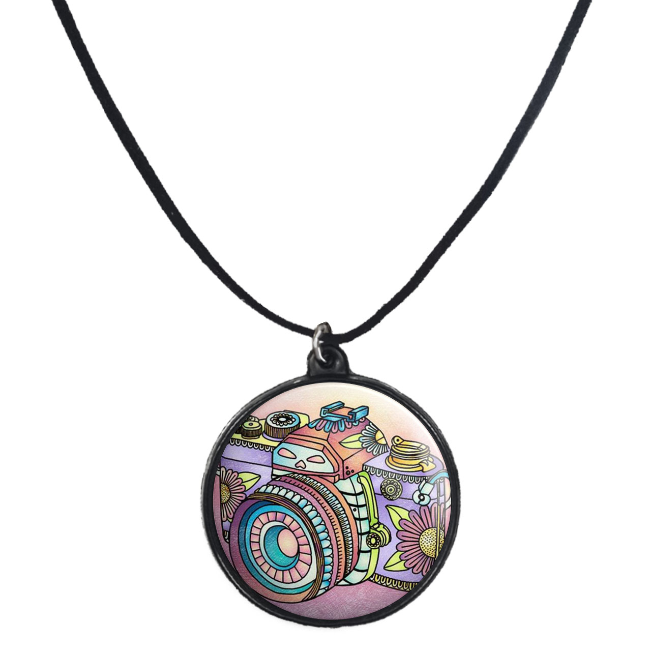 گردنبند پرمانه طرح عکاس کد pmb.5217 مدل دو طرفه