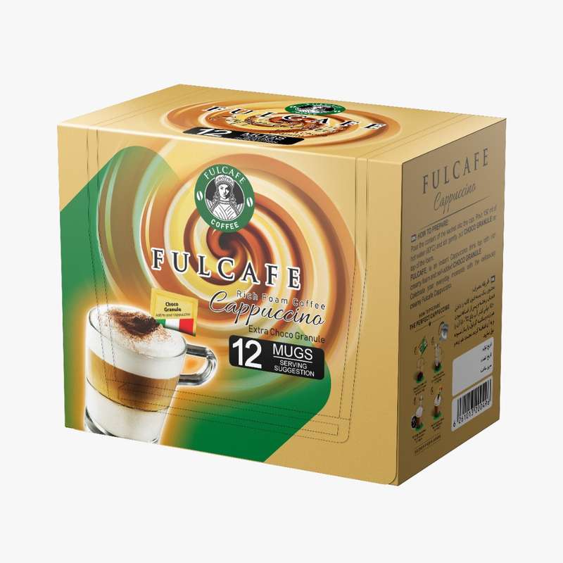 کاپوچینو فول کافه -  12.5 گرم بسته 12 عددی