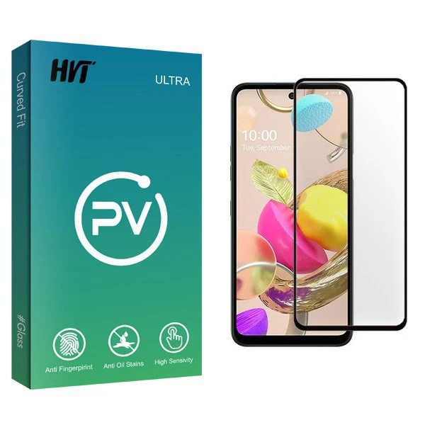 محافظ صفحه نمایش شیشه ای اچ وی تی مدل PV مناسب برای گوشی موبایل ال جی K42