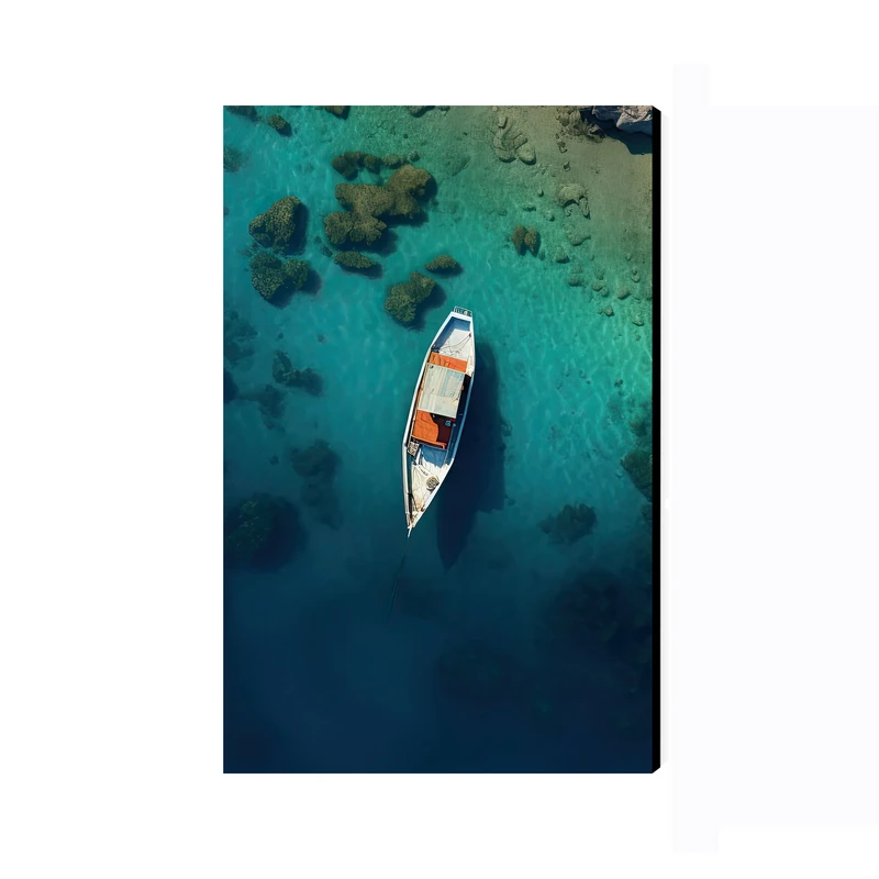 تابلو شاسی عرش مدل فانتزی کشتی و دریا کد As2427