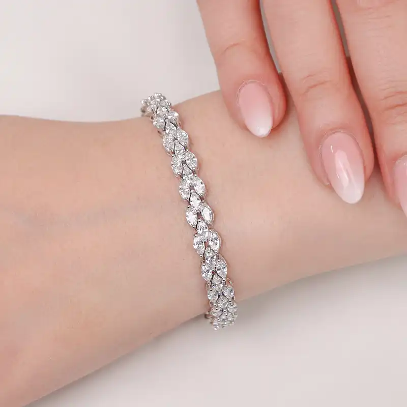 دستبند نقره زنانه مدل BI Z3