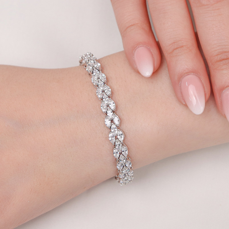 دستبند نقره زنانه مدل BI Z3