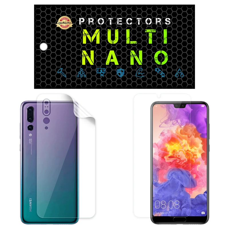 محافظ صفحه نمایش مولتی نانو مدل X-SFT مناسب برای گوشی موبایل هوآوی P20 Pro به همراه محافظ پشت