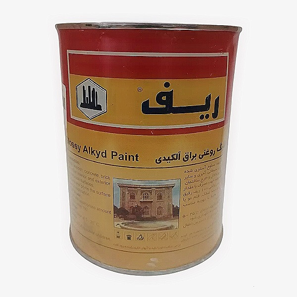 رنگ سفید روغنی براق ریف مدل al1000 حجم 1 لیتر