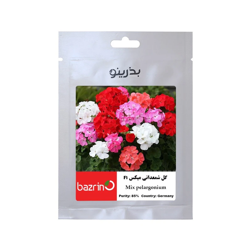 بذر گل شمعدانی میکس F1 آلمانی بذرینو کد BZNO-301