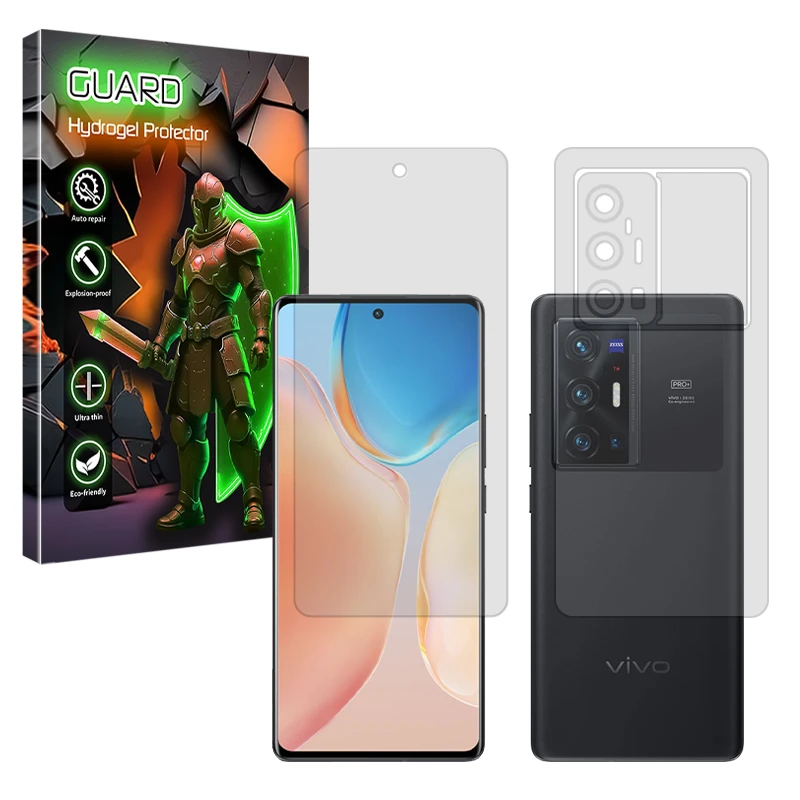 محافظ صفحه نمایش مات گارد مدل Tough مناسب برای گوشی موبایل ویوو X70 Pro Plus به همراه محافظ پشت گوشی