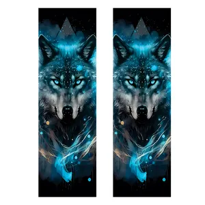 برچسب ستون خودرو توییجین و موییجین طرح گرگ کد 10 بسته 2 عددی