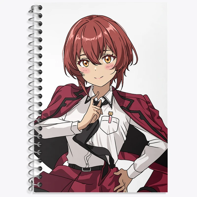 دفتر زبان 50 برگ خندالو مدل دو خط طرح ایتسوکا انیمه 86 کد 33785