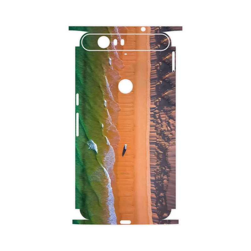 برچسب پوششی ماهوت مدل Beach and Green Sea-FullSkin مناسب برای گوشی موبایل گوگل Nexus 6P