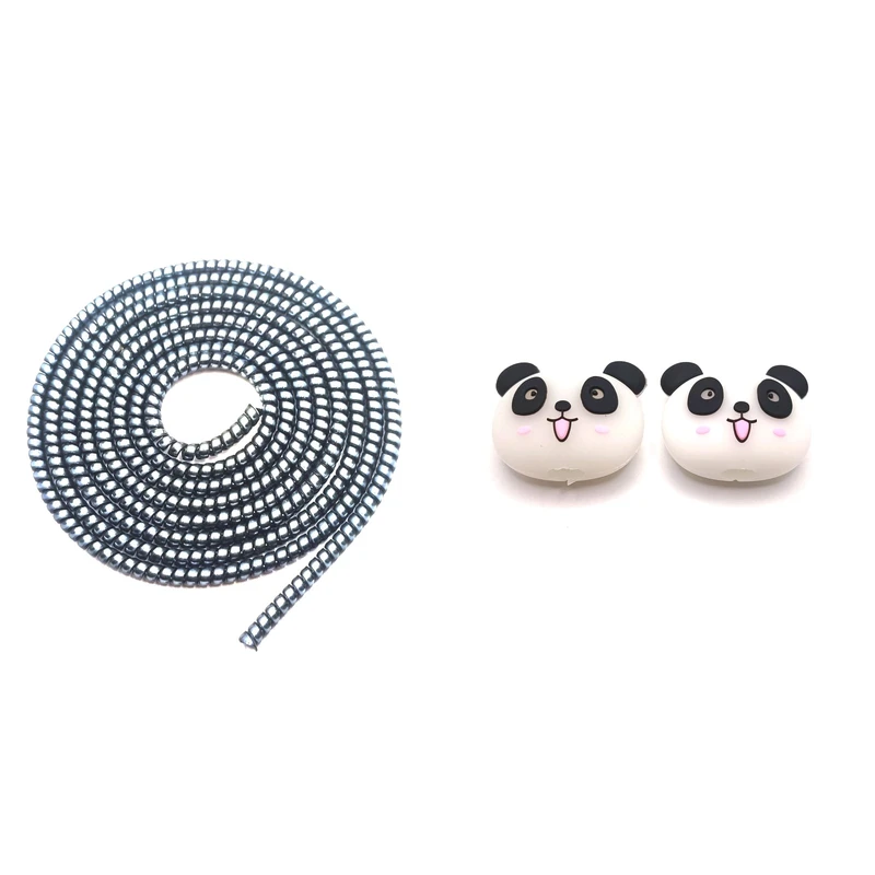 محافظ کابل شارژ و هندزفری مدل Panda44 بسته سه عددی 