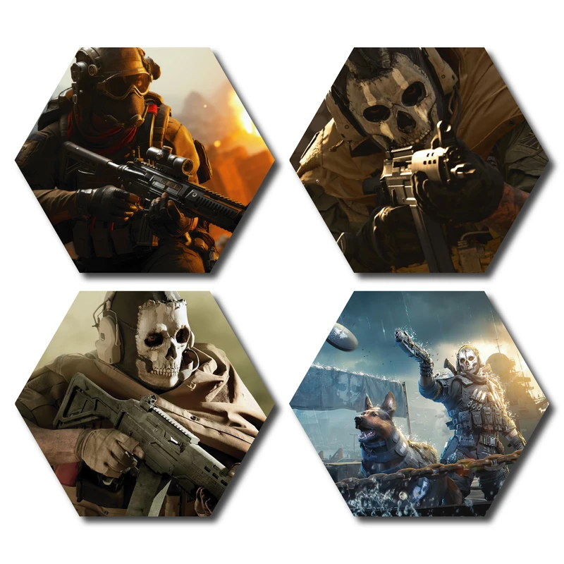 پوستر مدل کال آو دیوتی کد CLD-705 مجموعه 4 عددی