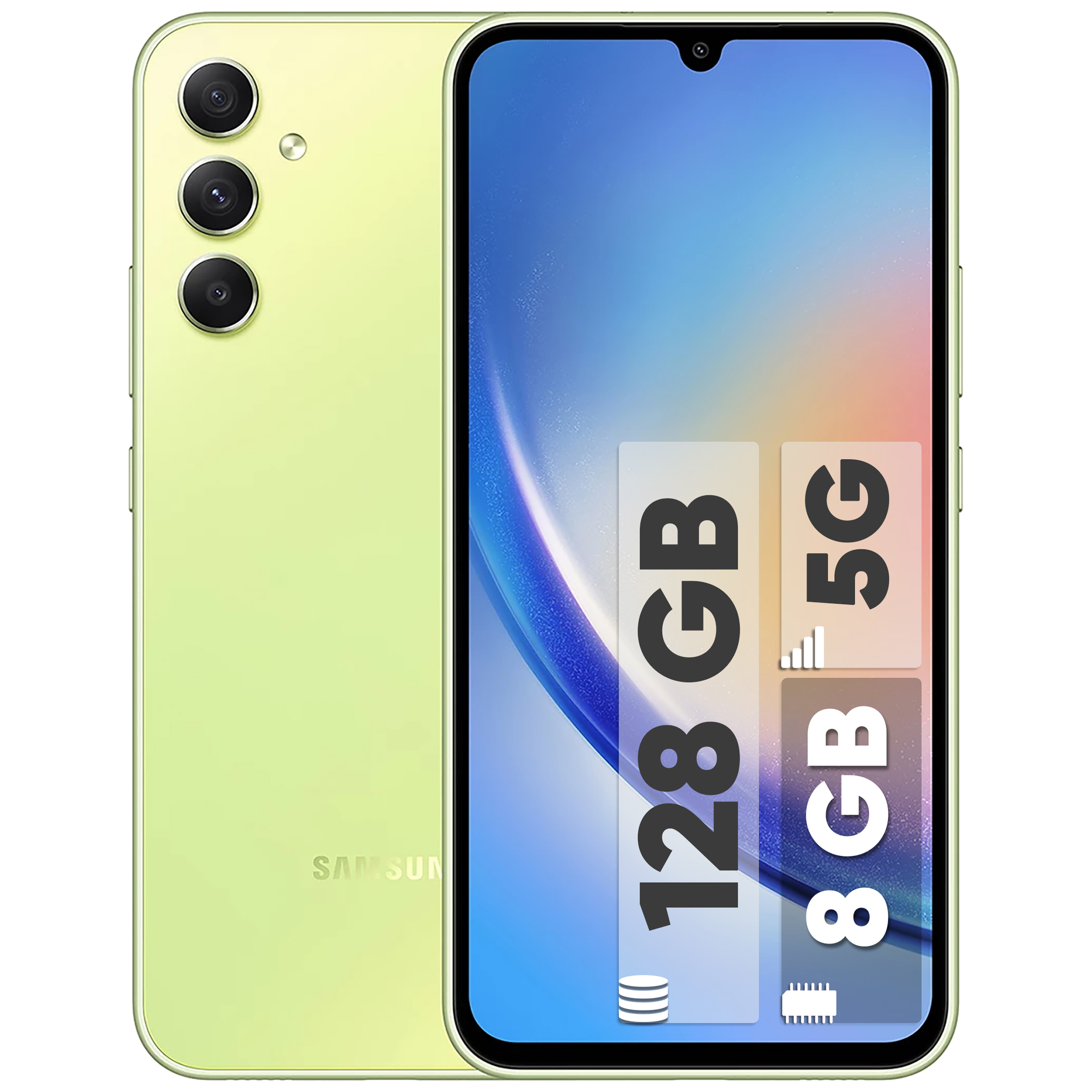 گوشی موبایل سامسونگ مدل Galaxy A34 5G دو سیم کارت ظرفیت 128 گیگابایت و رم 8 گیگابایت به همراه شارژر سامسونگ