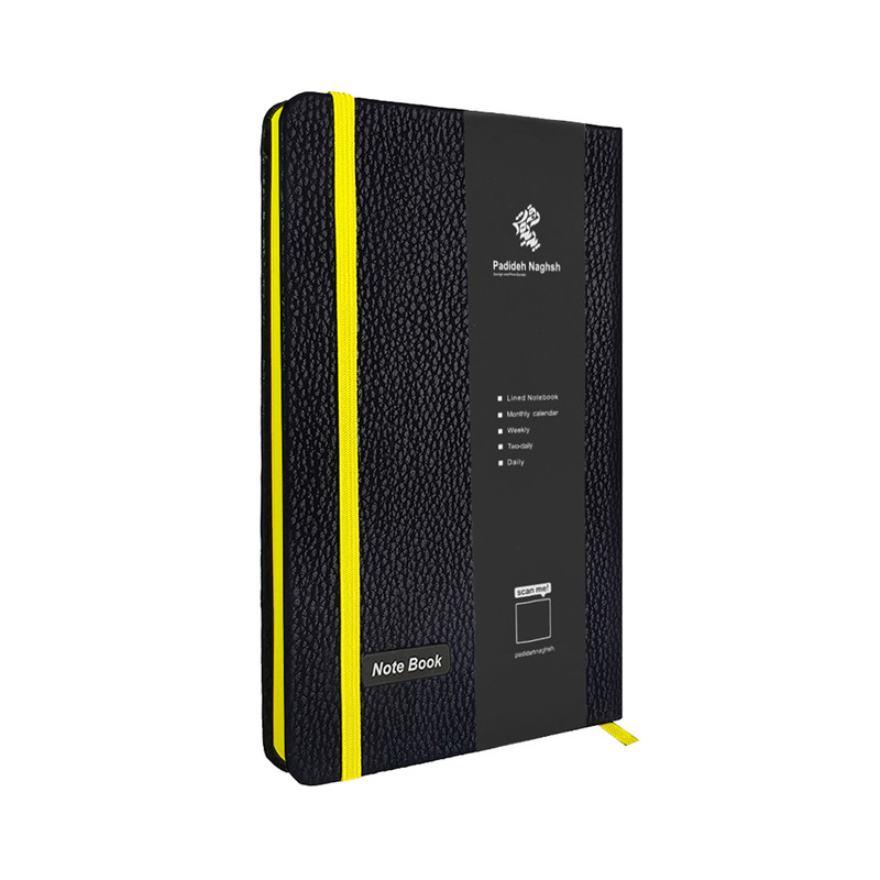 دفتریادداشت 160 برگ پدیده نقش مدل سه لتی چرمی به همراه روان نویس
