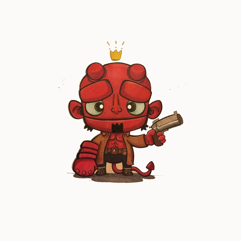 استیکر لپ تاپ و موبایل مدل سریال طرح فیلم پسر جهنمی hellboy کد 2179