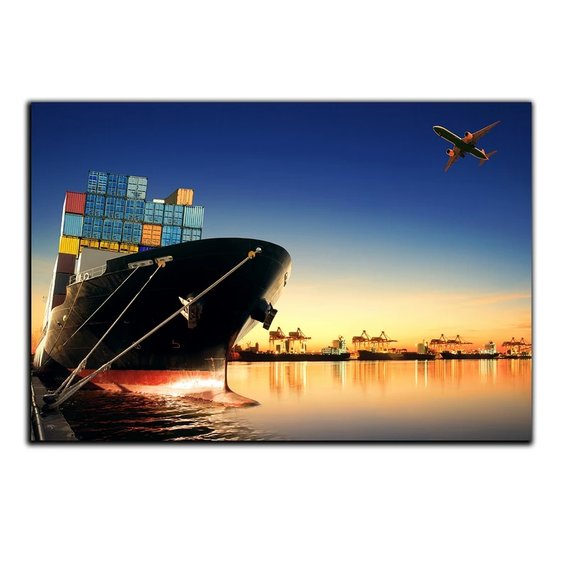 تابلو شاسی بکلیت طرح اسکله و کشتی ترانزیت مدل SH-S1552