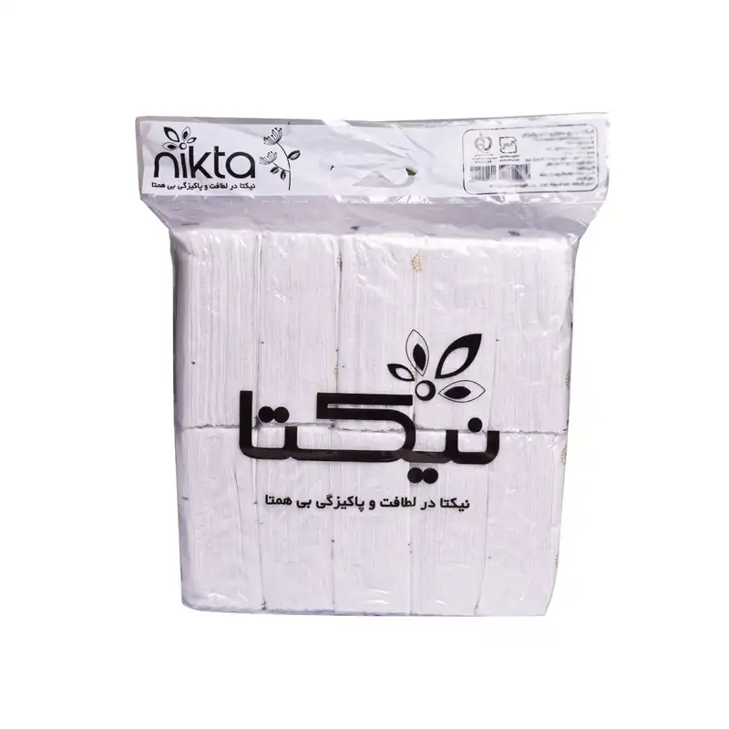 دستمال کاغذی 200 برگ نیکتا مدل اقتصادی بسته 10 عددی