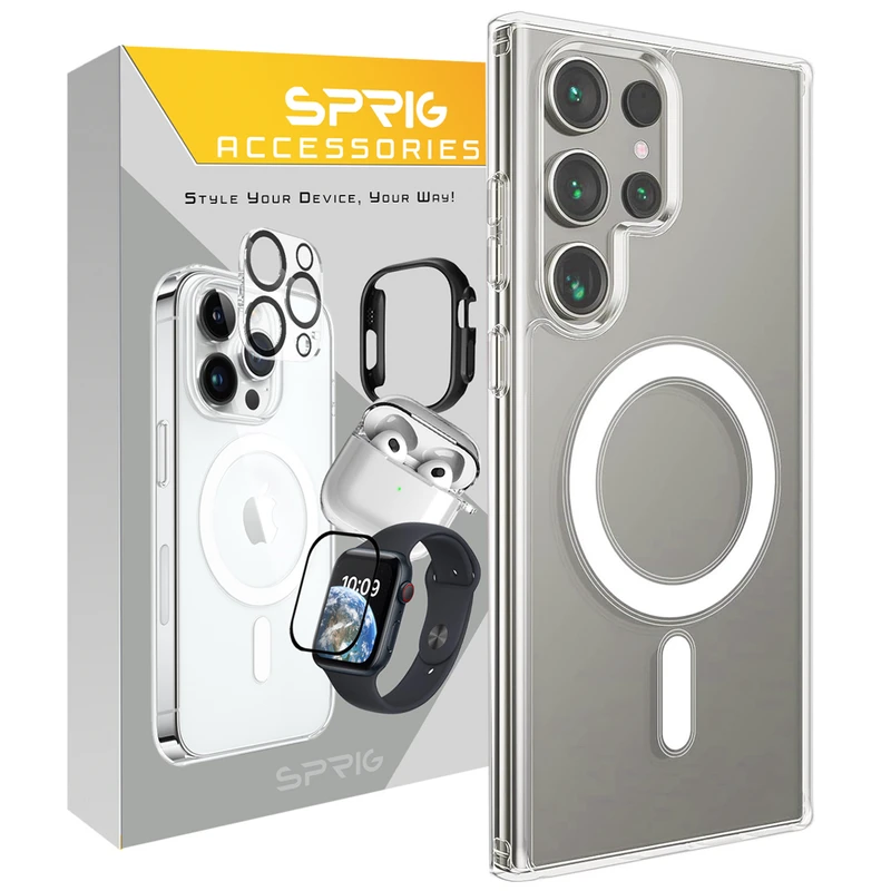 کاور اسپریگ مدل Clear Magsafe مناسب برای گوشی موبایل سامسونگ Galaxy S25 Ultra