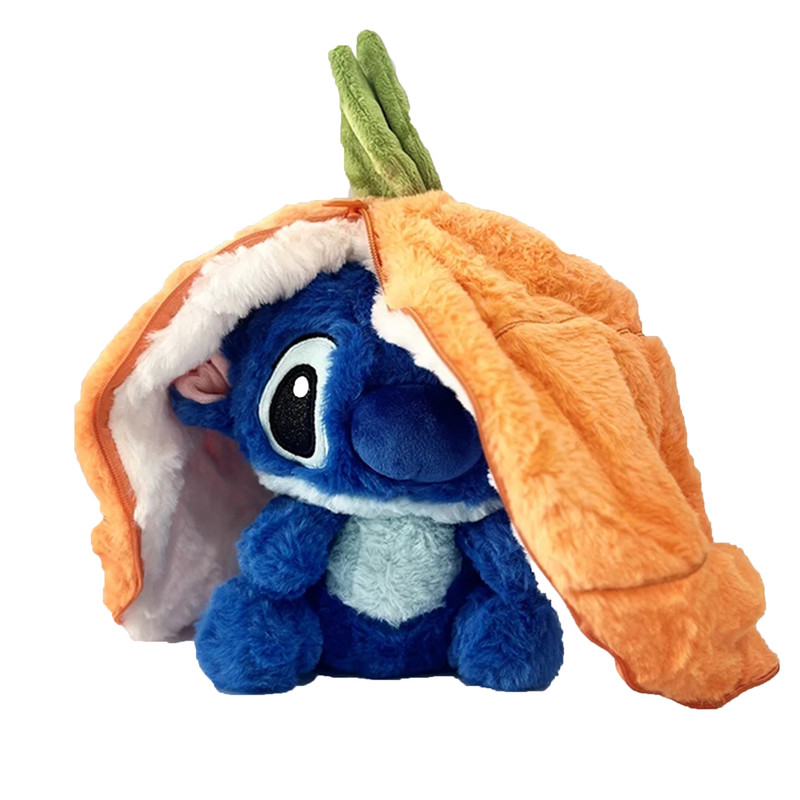 عروسک مدل استیچ طرح هویج کد BOBO258 ارتفاع 30 سانتی متر