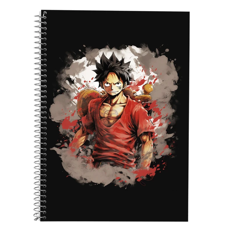 دفتر زبان 50 برگ مدوپد مدل دوخط طرح وان پیس One Piece کد DF11505