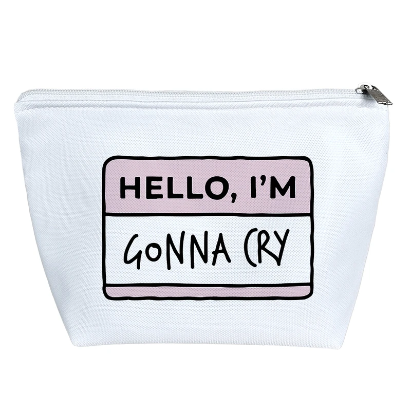 کیف لوازم آرایش دخترانه خندالو مدل متن نوشته کد 7717