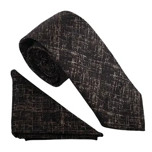 ست کراوات و دستمال جیب مردانه نسن مدل T244