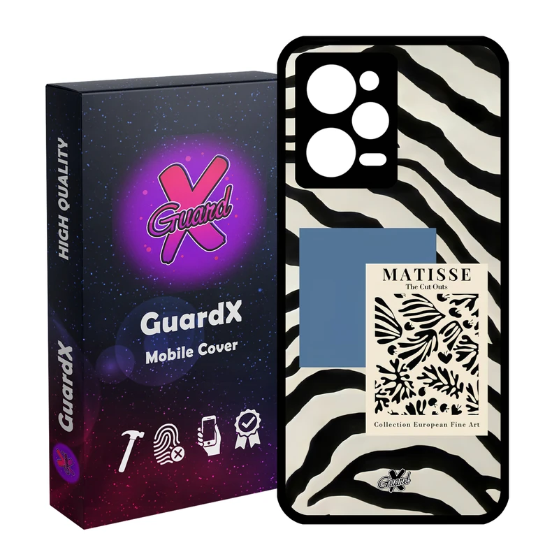 کاور گارد ایکس طرح Zebra مدل Glass10568 مناسب برای گوشی موبایل شیائومی Redmi Note 12 Pro 5G/Poco X5 Pro 5G/Note 12 Pro Pro speed