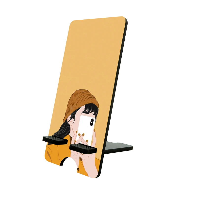 پایه نگهدارنده گوشی موبایل و تبلت طرح دخترانه پاییزی کد 5068500