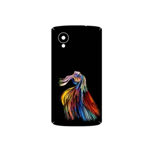 MAHOOT Rainbow Hair Digital Art Cover Sticker for Google Nexus 5