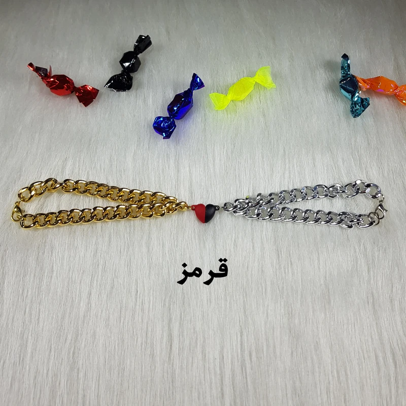 عکس شماره 4 : دستبند زنانه و مردانه مدل دوستي كد lv69 مجموعه 2 عددي