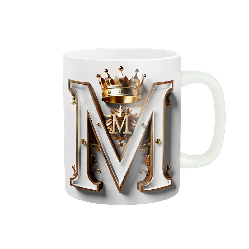 ماگ پاد آفرین طرح حرف M کد 1597