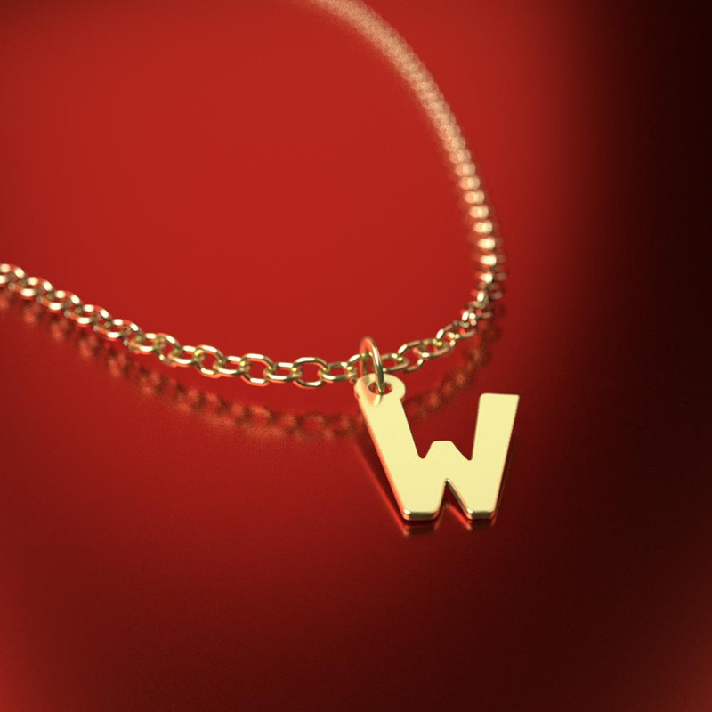 آویز ساعت طلا 18 عیار زنانه مدوپد مدل حرف W کد CA16659