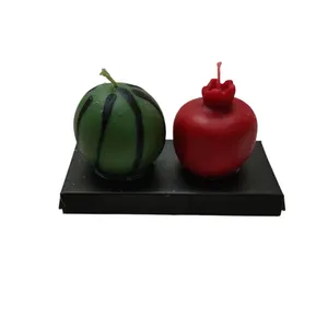 شمع مدل انار و هندوانه یلدا مجموعه 2 عددی