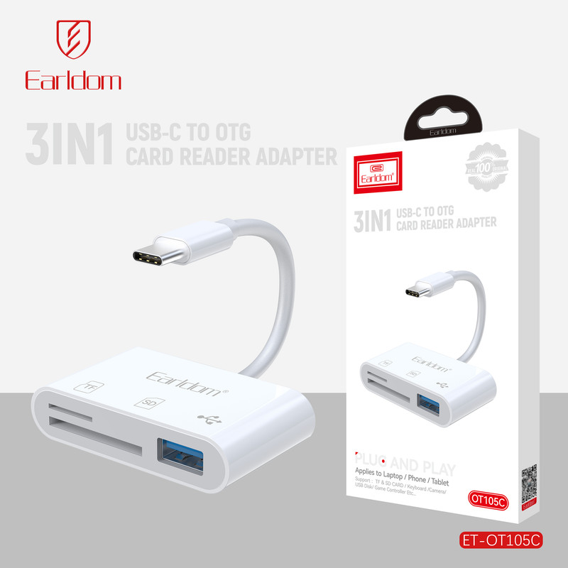 کارت خوان و مبدل OTG ارلدام مدل OT105C