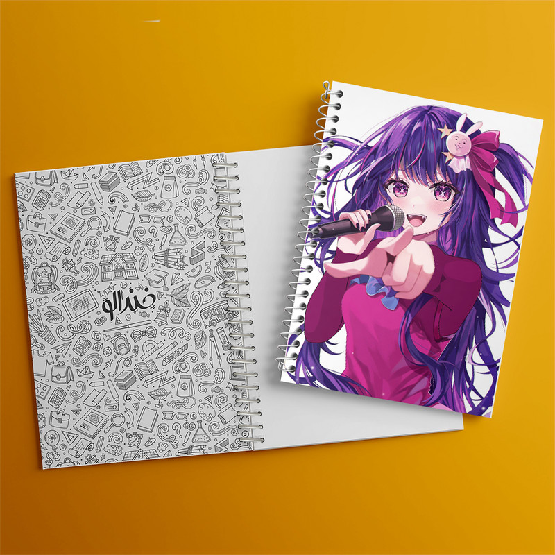 دفتر نقاشی 50 برگ خندالو طرح آی انیمه اوشی نو کو کد 31222